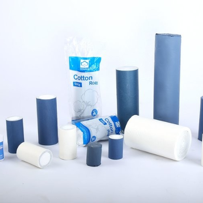 قطن طبي ماص أحادي الاستخدام ناعم من القطن الطبيعي 100%، درجة طبية للأسنان، مع شهادات CE، ISO13485، FDA، يدعم التخصيص OEM